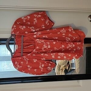 Anthropologie Floral top